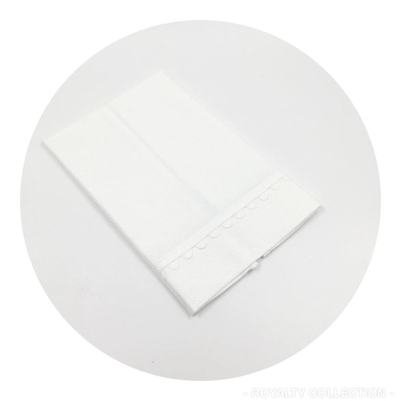 Pique Cotton Guest Towel with Trim