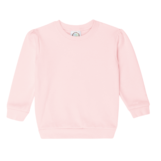 Girls Puff Sleeve Sweatshirt