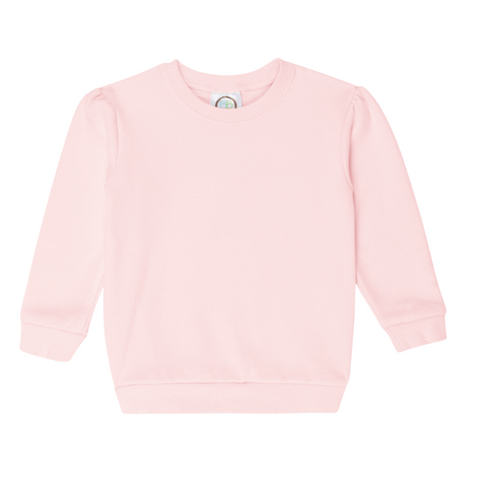 Girls Puff Sleeve Sweatshirt